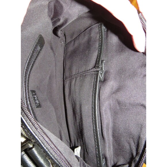 Chaps Vintage Black And White Buffalo Plaid Y2K Crossbody Double Handle Purse - Picture 9 of 11